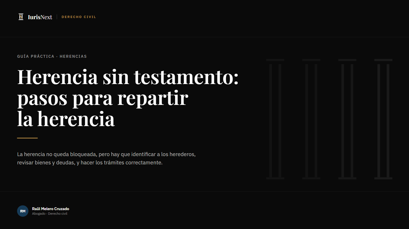 Herencia sin testamento: pasos para repartir la herencia